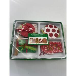 Set of Christmas Name Tags Presents Wrapping Holiday 50+
